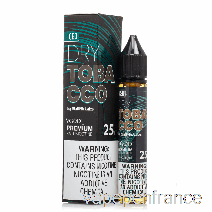 Tabac Sec Glacé - Vgod Saltnic - Stylo Vape 30 Ml 50 Mg